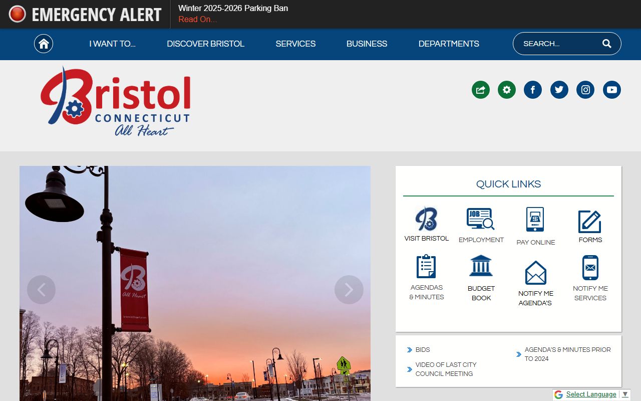 Bristol Police Department headquarters building