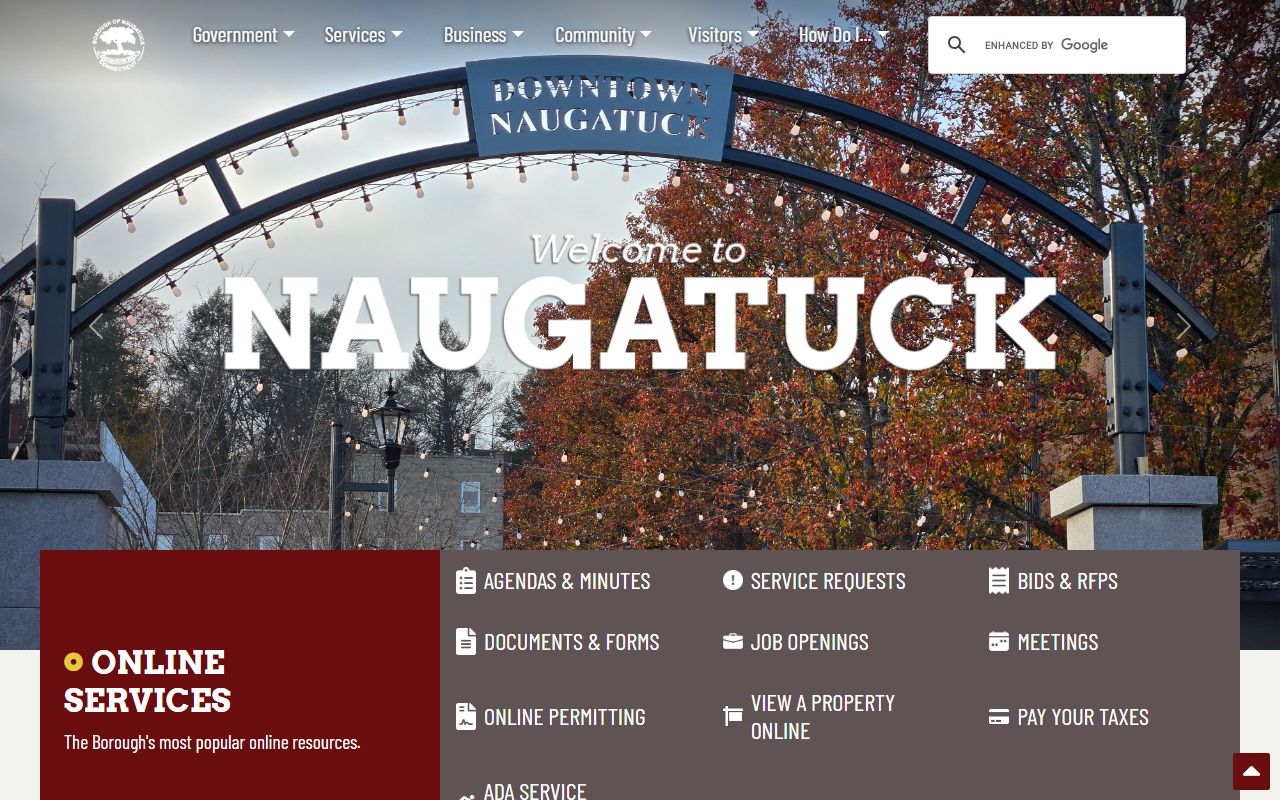 Naugatuck Police Department building and warrant records services
