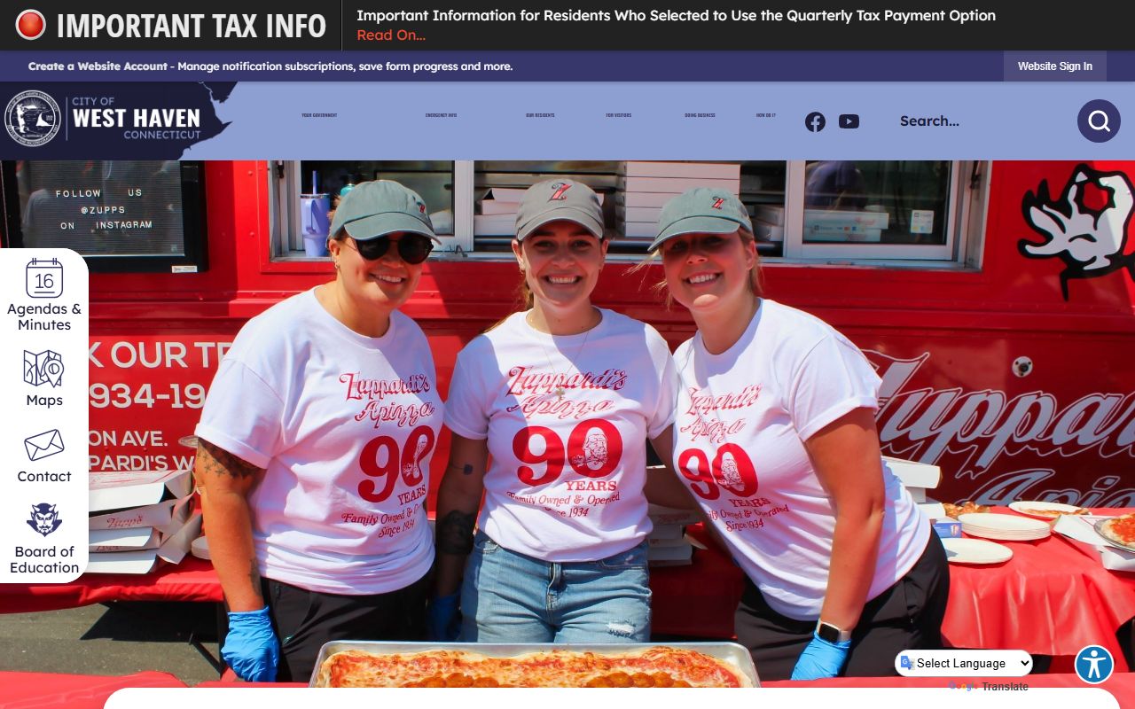 West Haven Police Department building and warrant services