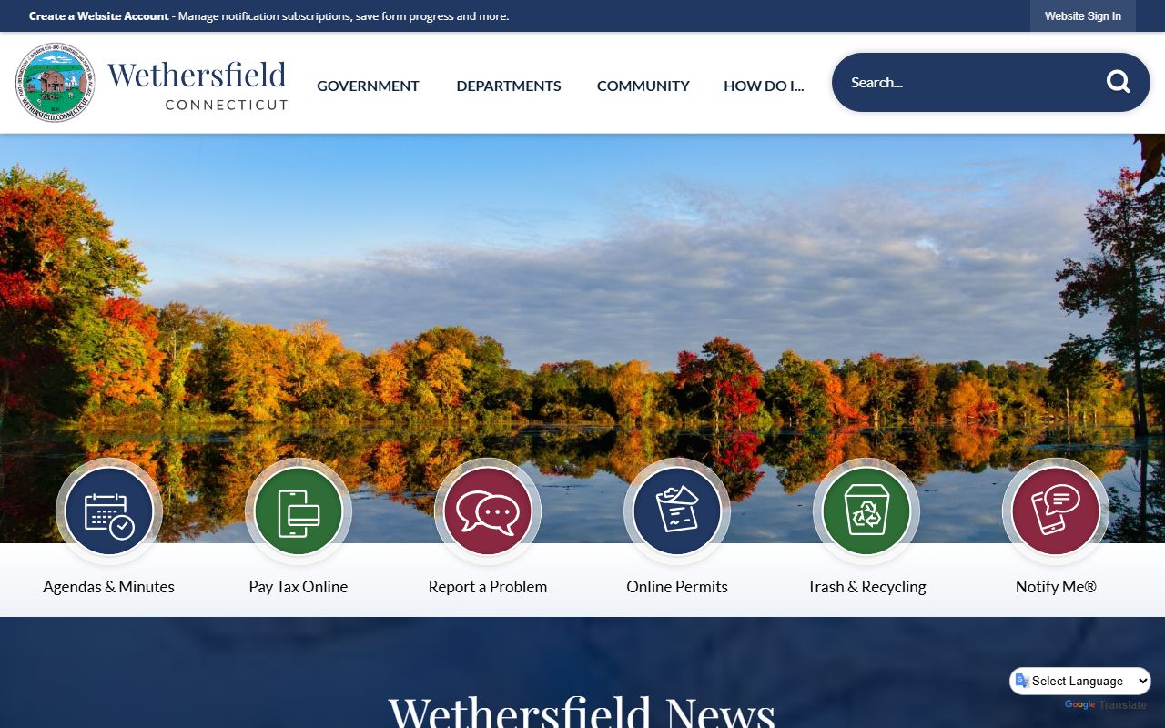 Wethersfield Police Department facility serving the Hartford County community